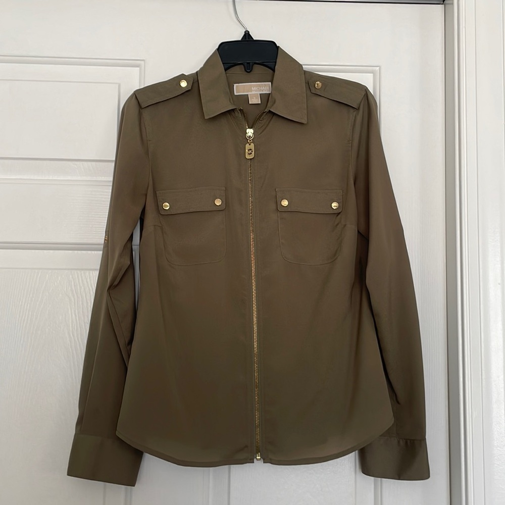 Michael Kors Zip Blouse